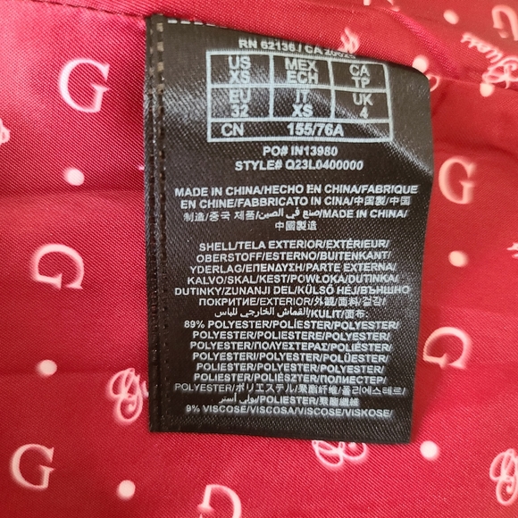 Guess Wool-Blend Coat, XSmall, Red. - Picture 4 of 6